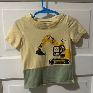 Carter's Yellow and Green Excavator Tee